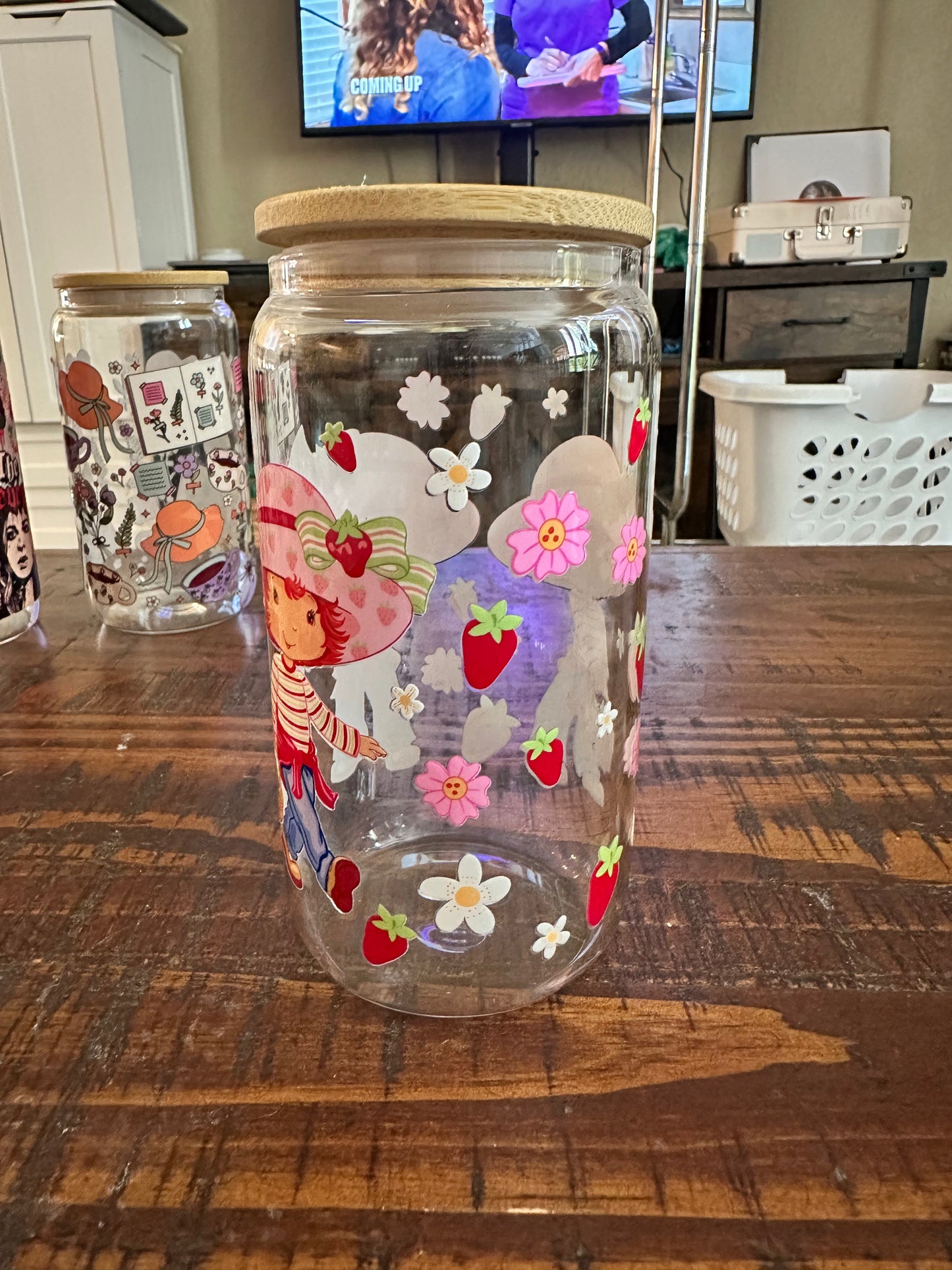Strawberry Shortcake Glass Cup