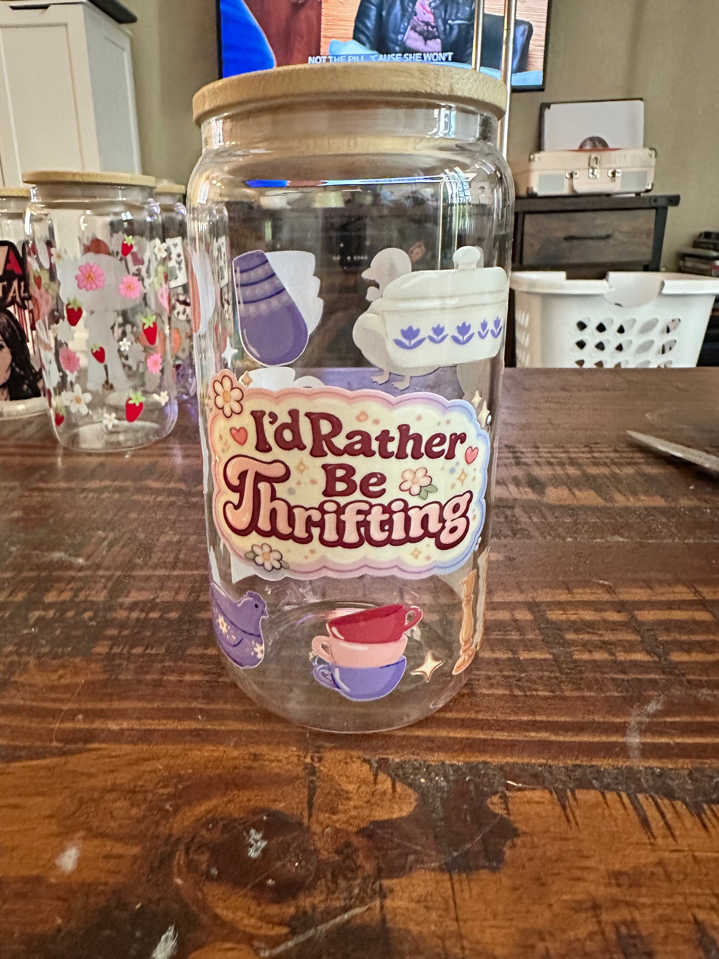 Thrifting Glass Cup